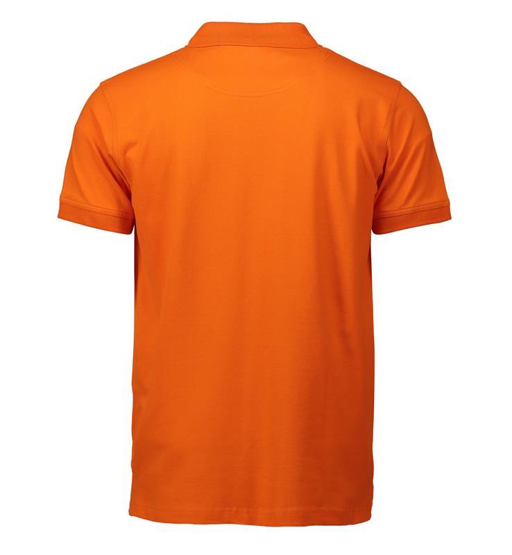 Męska koszulka polo ze stretchem ID 0525-Orange