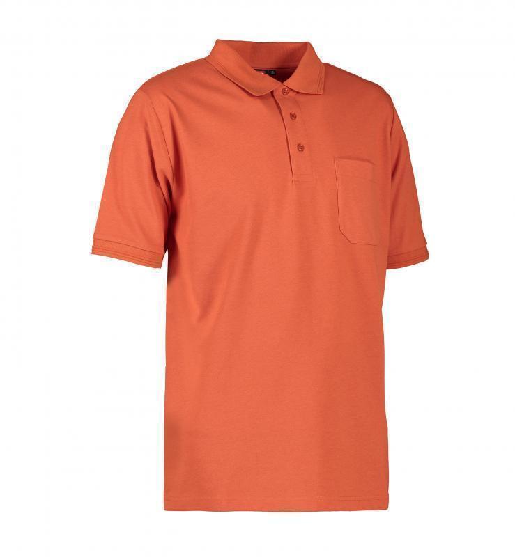 Męska koszulka polo PRO WEAR kieszonka 0320-Coral