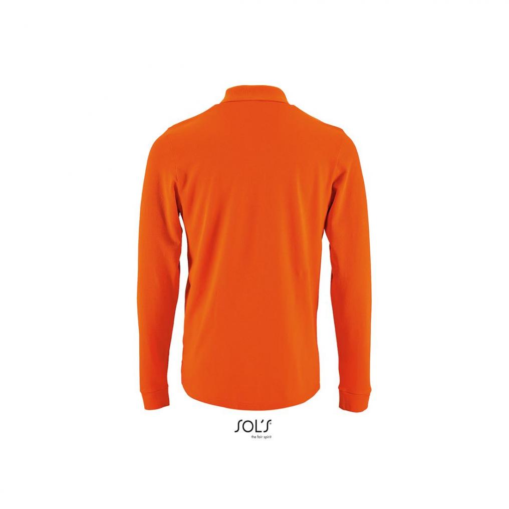 Męska koszulka polo z długim rękawem SOL'S PERFECT LSL MEN-Orange