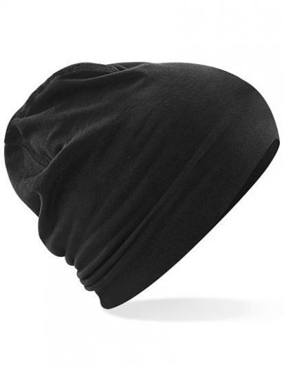 BEECHFIELD B366 Hemsedal Cotton Beanie-Black/Black