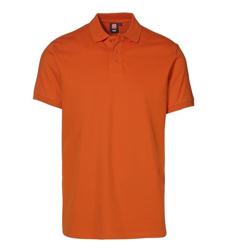 Męska koszulka polo ze stretchem ID 0525-Orange