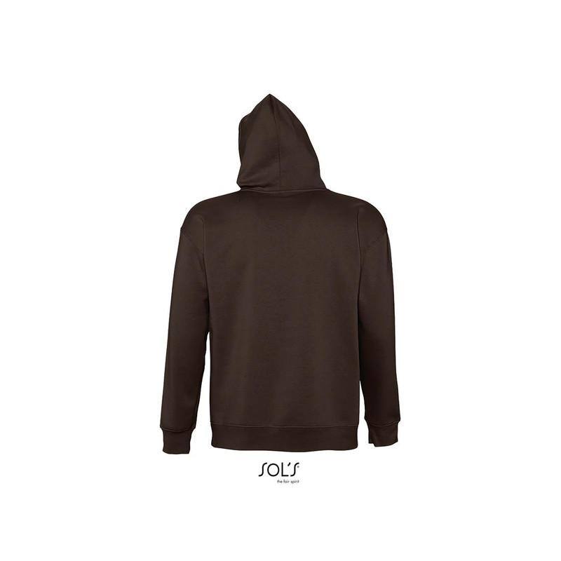 Męska bluza hoodie SOL'S SLAM-Chocolate