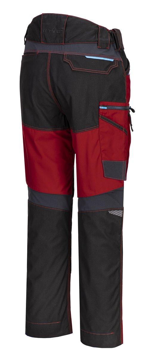 Elastyczne spodnie monterskie PORTWEST WX3 T701-Deep Red