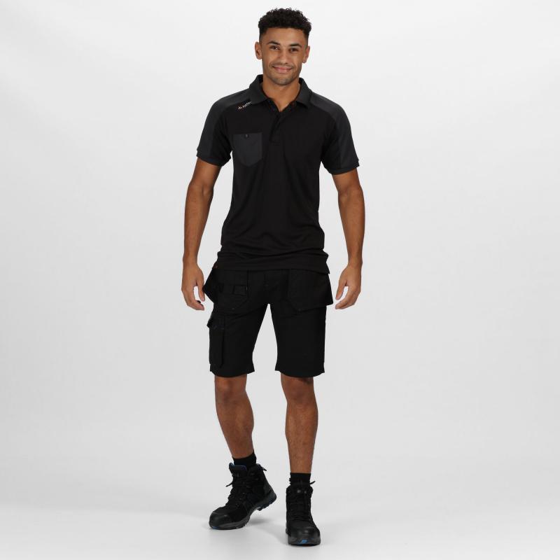 Wzmacniane szorty robocze Regatta Professional TACTICAL INCURSION SHORT-Black